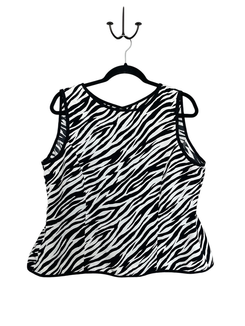 Y2K Sag Harbor Zebra-Print Tank Top